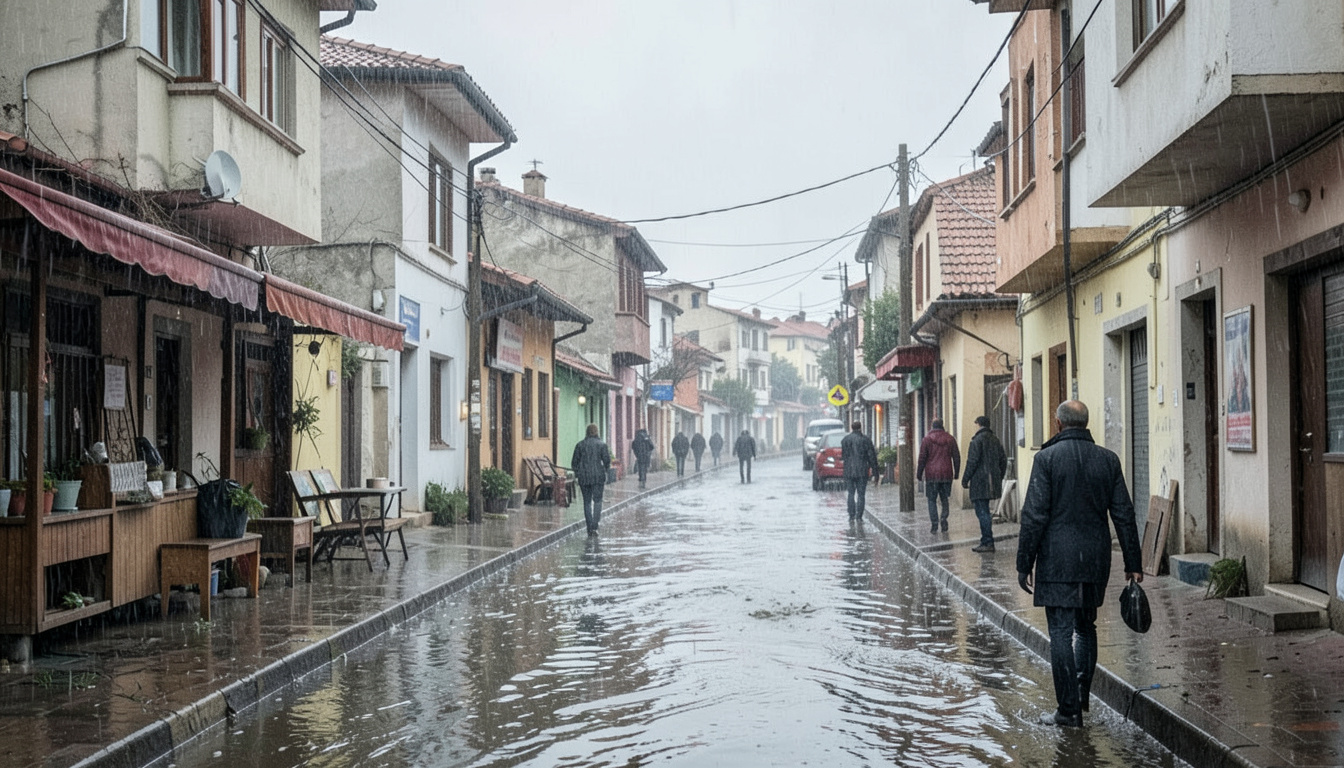Ardahan'da şiddetli sağanak su taşkınlarına ve yol hasarlarına yol açtı
