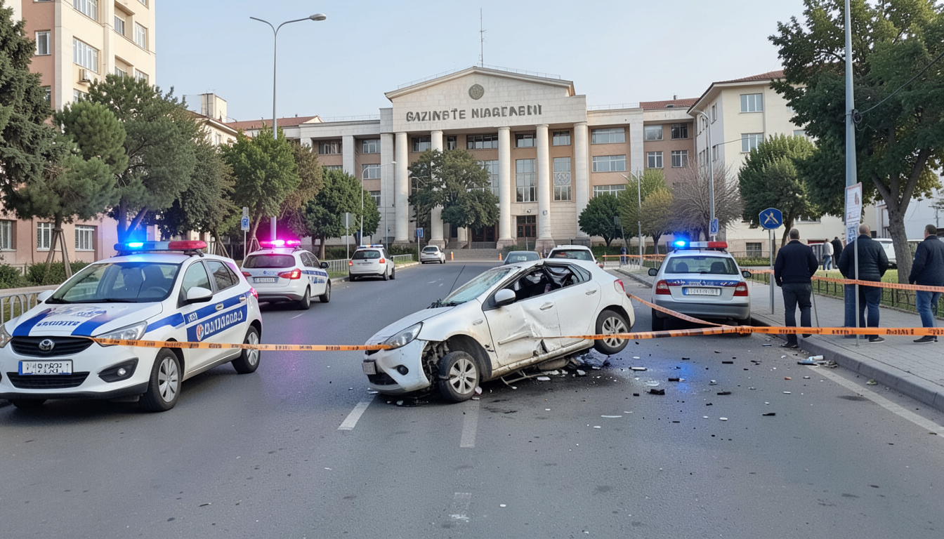 Gaziantep'te otomobilin devrilmesi sonucu 1 kişi öldü, 3 kişi yaralandı