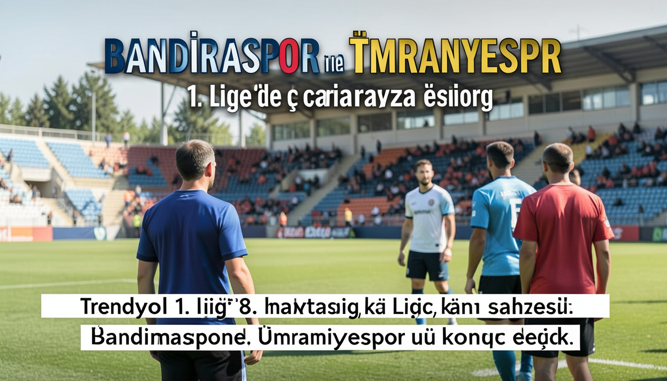 Bandırmaspor ile Ümraniyespor Trendyol 1. Lig'de karşı karşıya geliyor