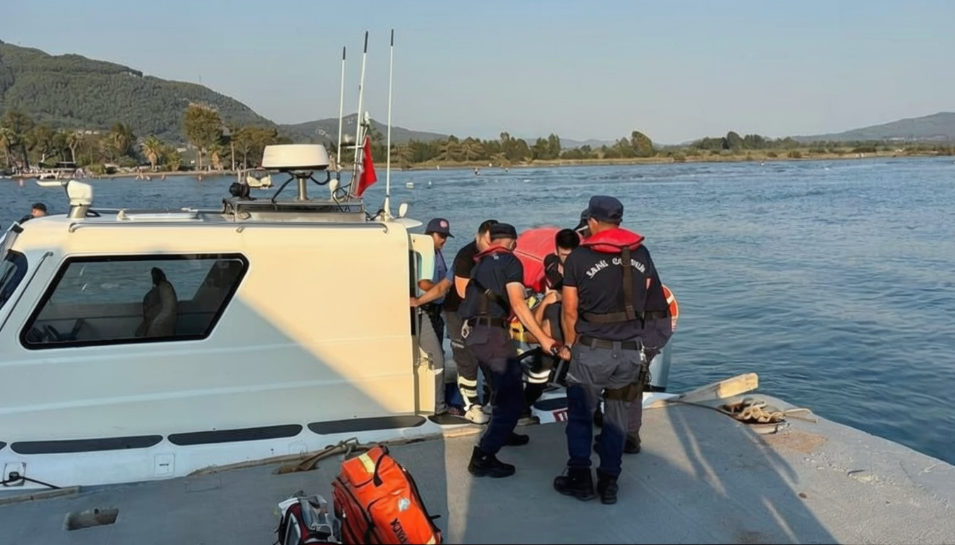 Muğla'da kayalıklardan düşen yaralı Sahil Güvenlik ekiplerince tahliye edildi
