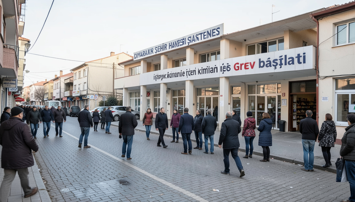 Diyarbakır Şehir Hastanesi şantiyesinde işten çıkarılan işçiler grev başlattı