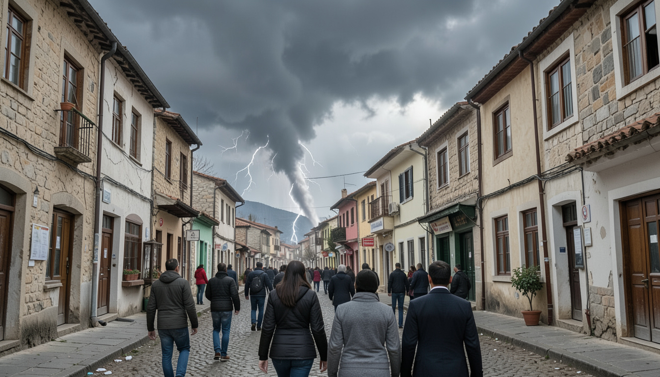 Kastamonu Çatalzeytin açıklarında hortum oluştu