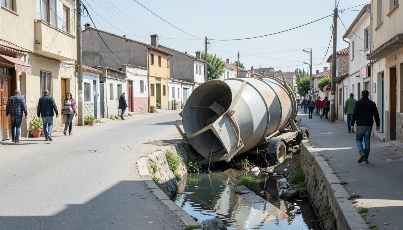 Bilecik'te beton mikseri su kanalına devrildi: 2 yaralı