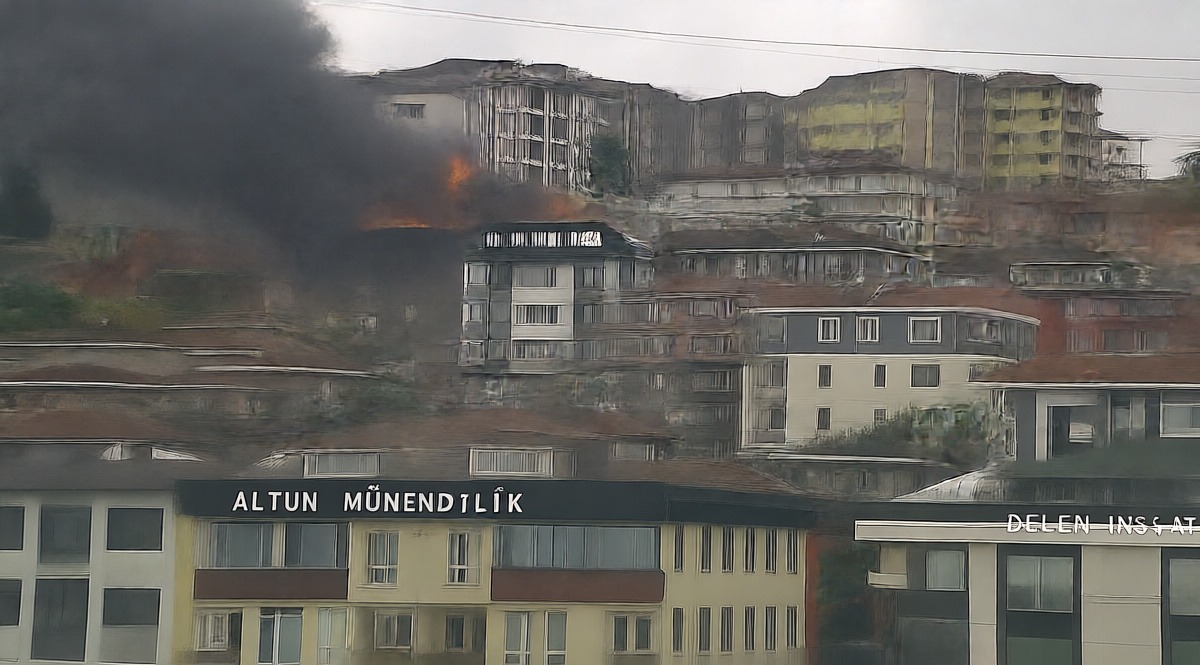 İstanbul Avcılar'da iki binanın çatısında çıkan yangın söndürüldü