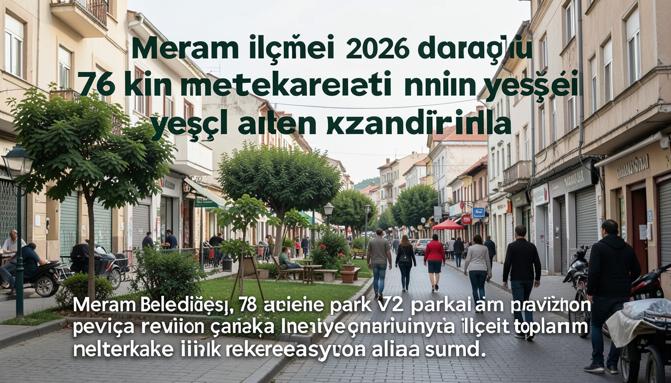 Meram ilçesine 2026 yılında 76 bin metrekare yeni yeşil alan kazandırıldı