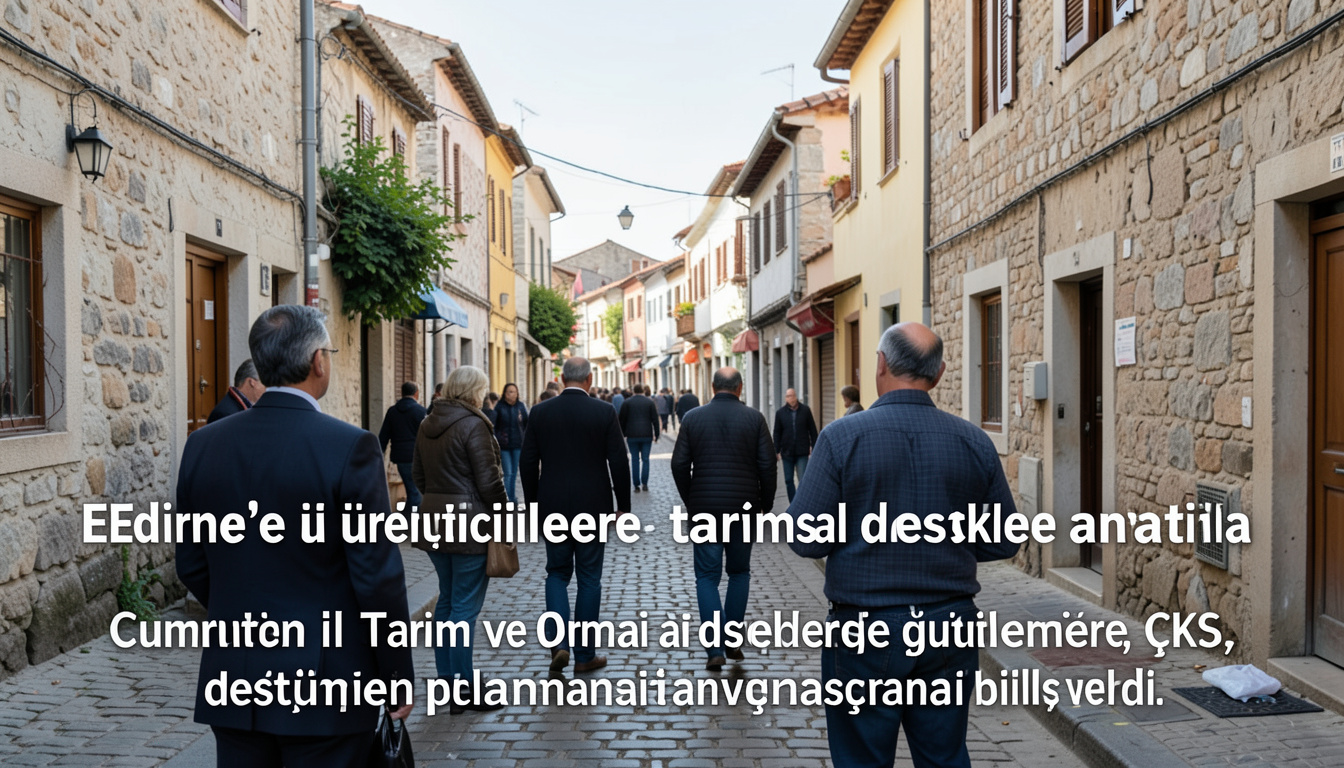 Edirne'de üreticilere tarımsal desteklemeler ve planlama anlatıldı