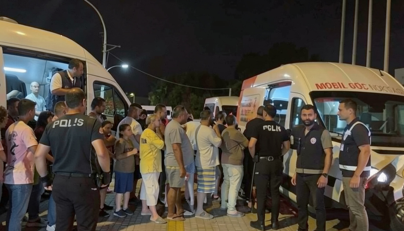 Gemlik'te bin polisin katılımıyla geniş kapsamlı asayiş uygulaması yapıldı