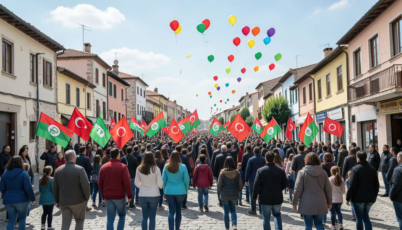Bolu'da binlerce öğrenci Gazzeli çocuklara destek için yürüdü