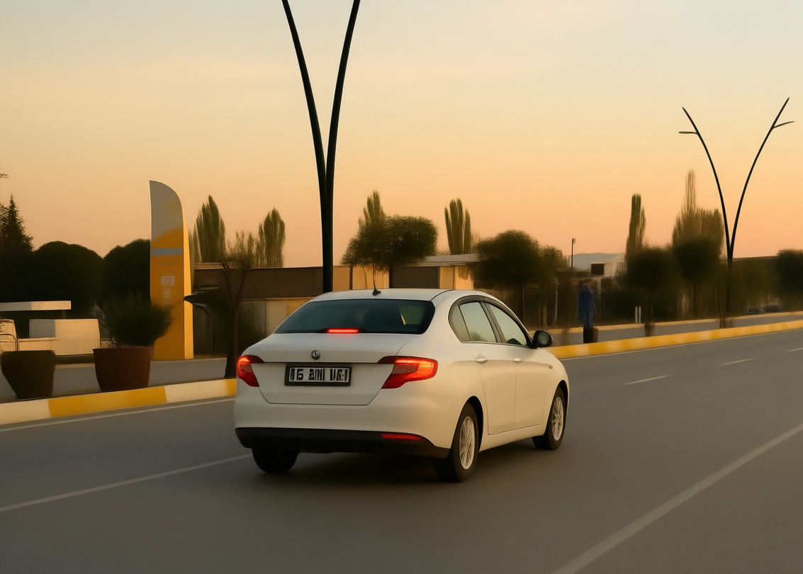 Manisa Akhisar'da otomobilin küçükbaş hayvanlara çarpması sonucu 3 keçi telef oldu