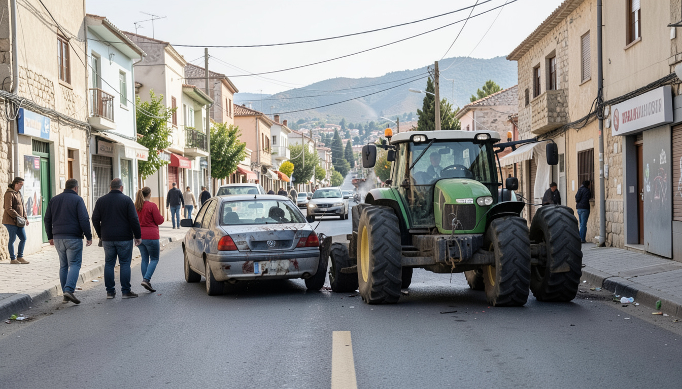 Manavgat'ta otomobilin traktöre çarpması sonucu 3 kişi yaralandı
