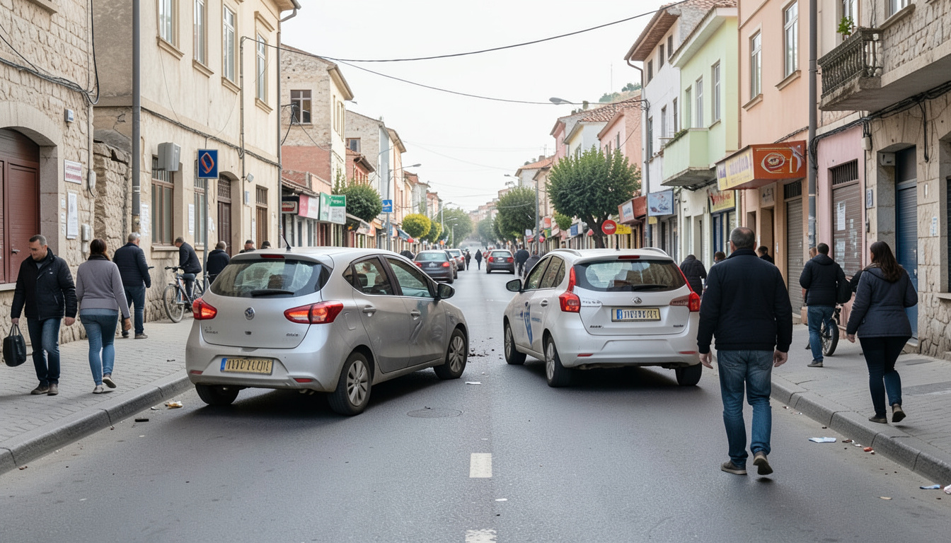 Kırıkkale'de iki otomobilin çarpışması sonucu 4 kişi yaralandı