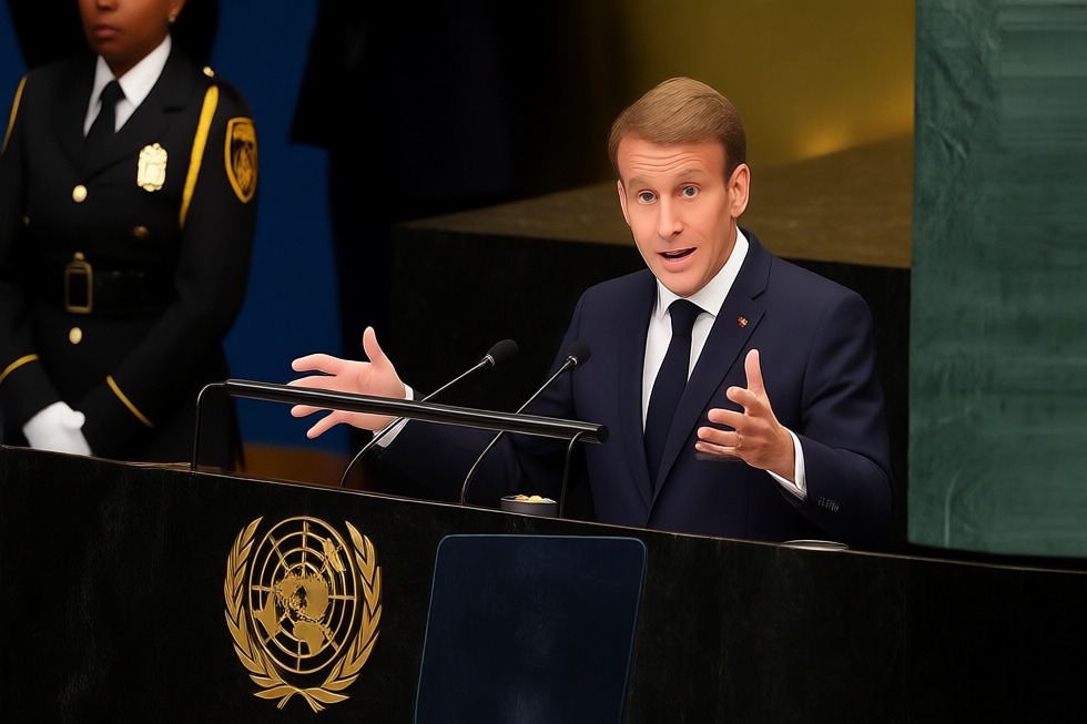 Macron BM Genel Kurulu'nda Gazze'deki insani durumu eleştirdi
