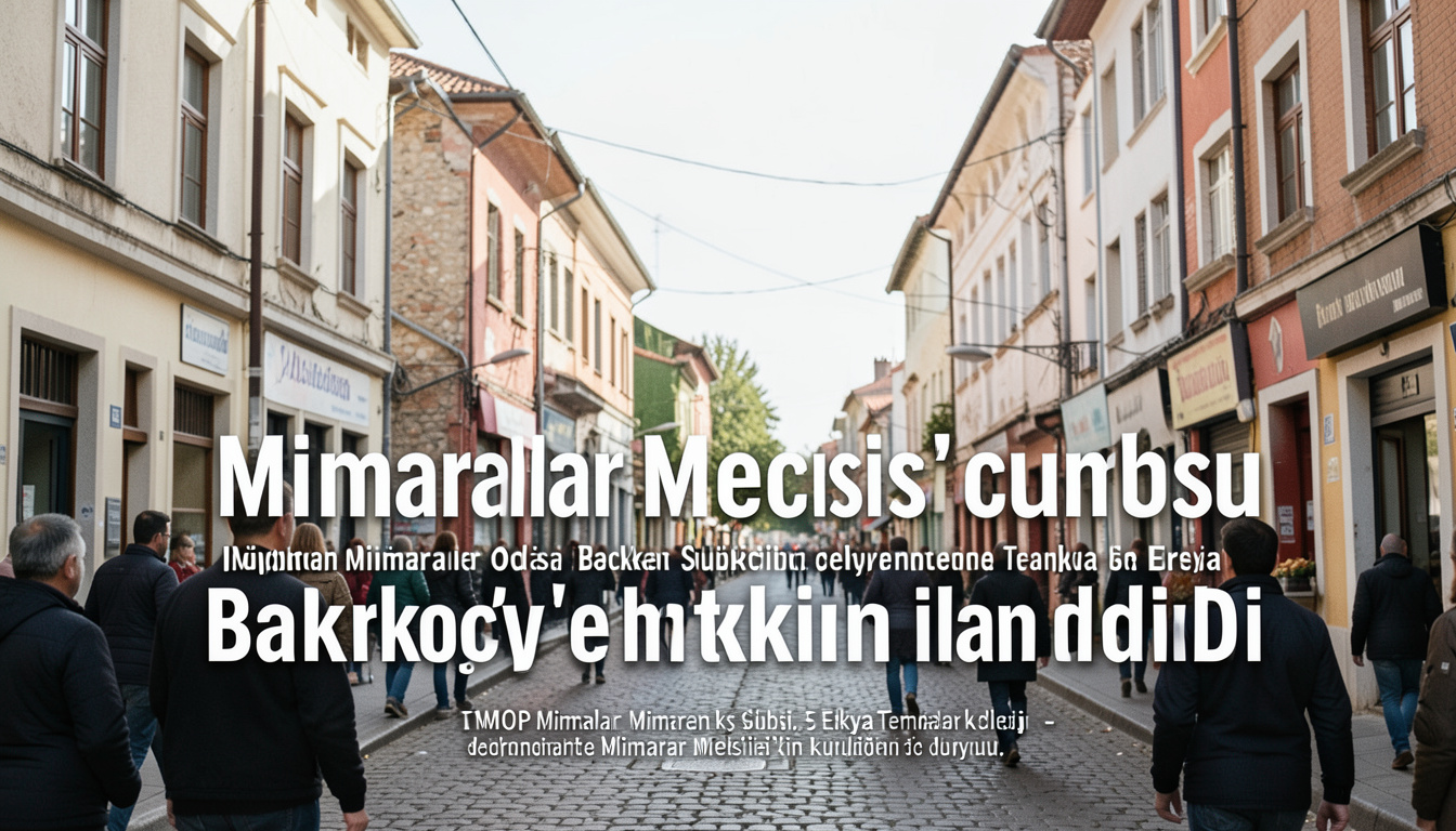 Mimarlar Meclisi'nin kuruluşu Bakırköy'deki etkinlikte ilan edildi