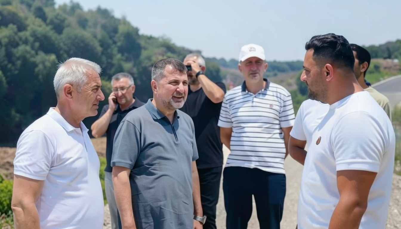 Akçakoca-Melenağzı çevre yolu projesinde inşaat çalışmaları sürüyor