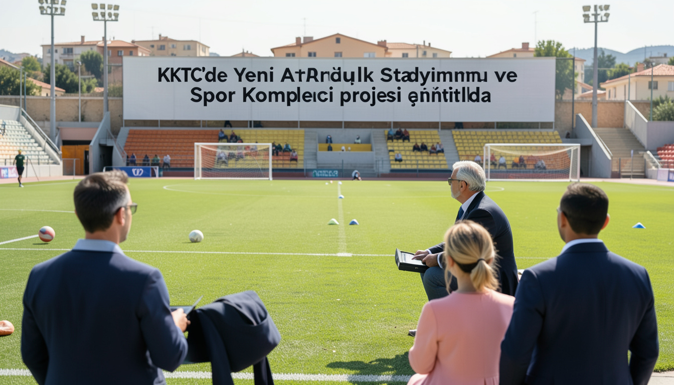KKTC'de Yeni Atatürk Stadyumu ve Spor Kompleksi projesi tanıtıldı