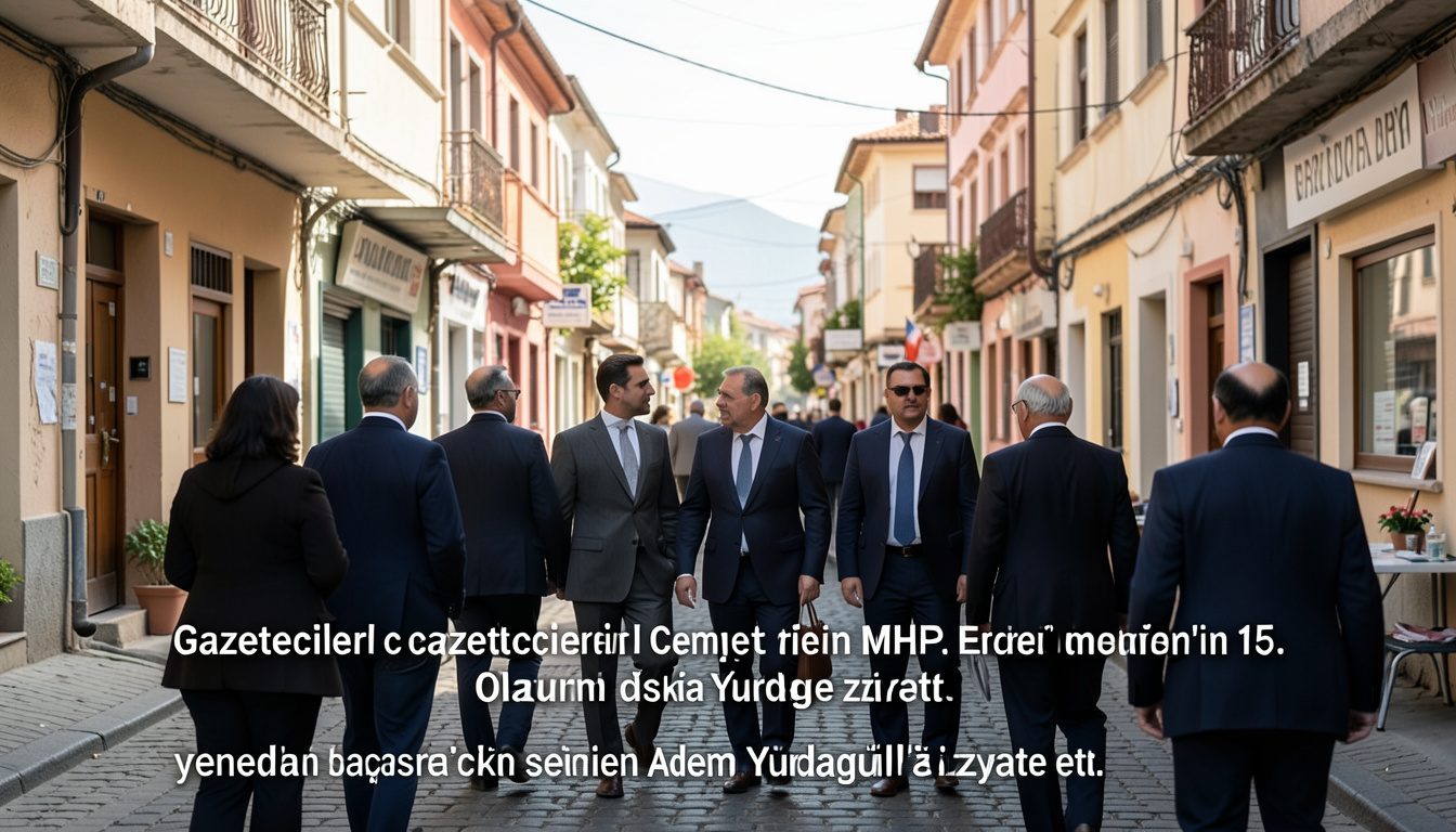 Gazeteciler cemiyeti üyelerinden MHP Erzurum İl Başkanı Yurdagül'e ziyaret