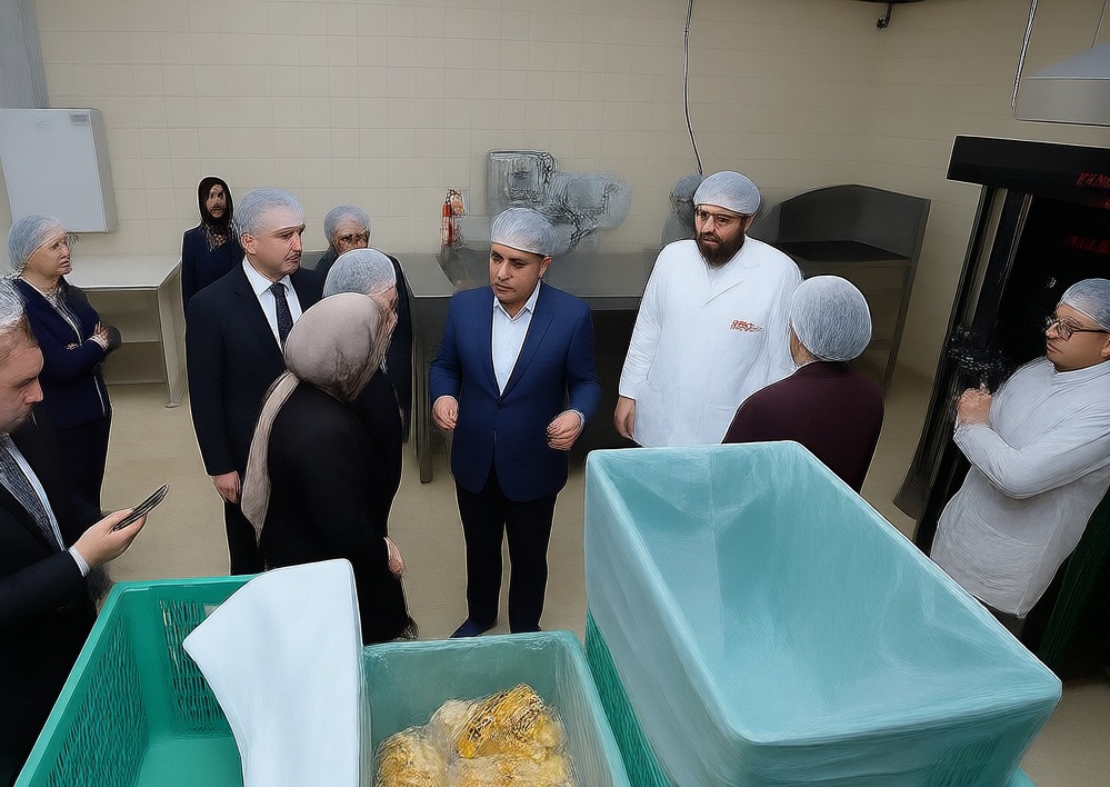 Cumhurbaşkanlığı heyeti Karatay Halk Ekmek tesislerini inceledi