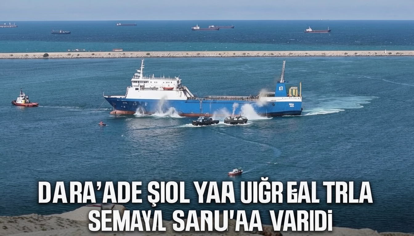 Dron saldırısına uğrayan Ural gemisi yaralılar ve cenazeyle Samsun'a vardı