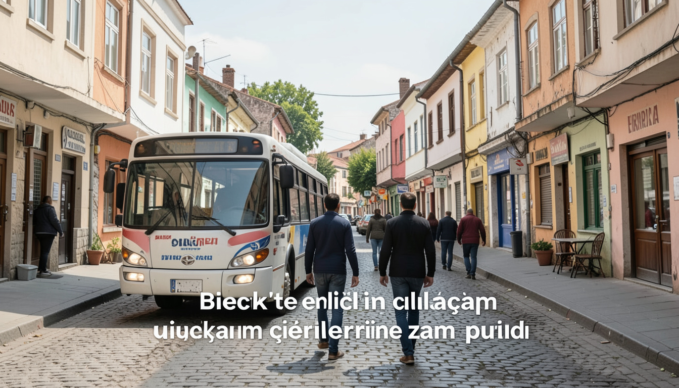 Bilecik'te minibüs ulaşım ücretlerine zam yapıldı
