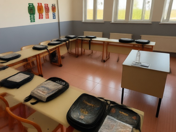 Patnos'ta polis memuru ve hayırseverlerden öğrencilere kırtasiye desteği