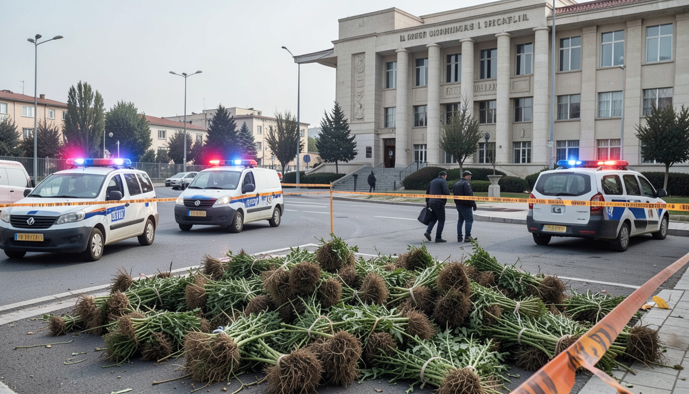 Gaziantep'te düzenlenen uyuşturucu operasyonunda 50 kök kenevir ele geçirildi