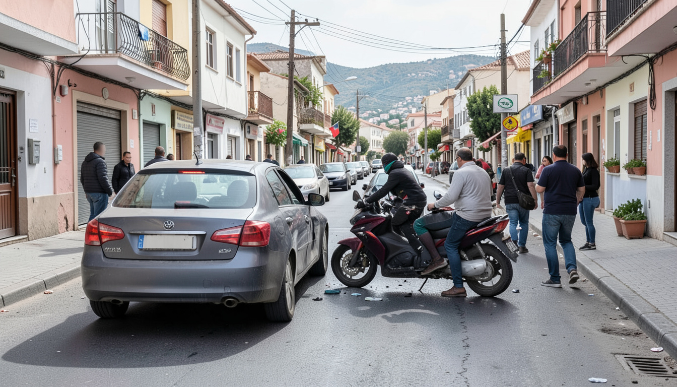 Antalya Manavgat'ta otomobil ile motosikletin çarpıştığı kazada 2 yaralı
