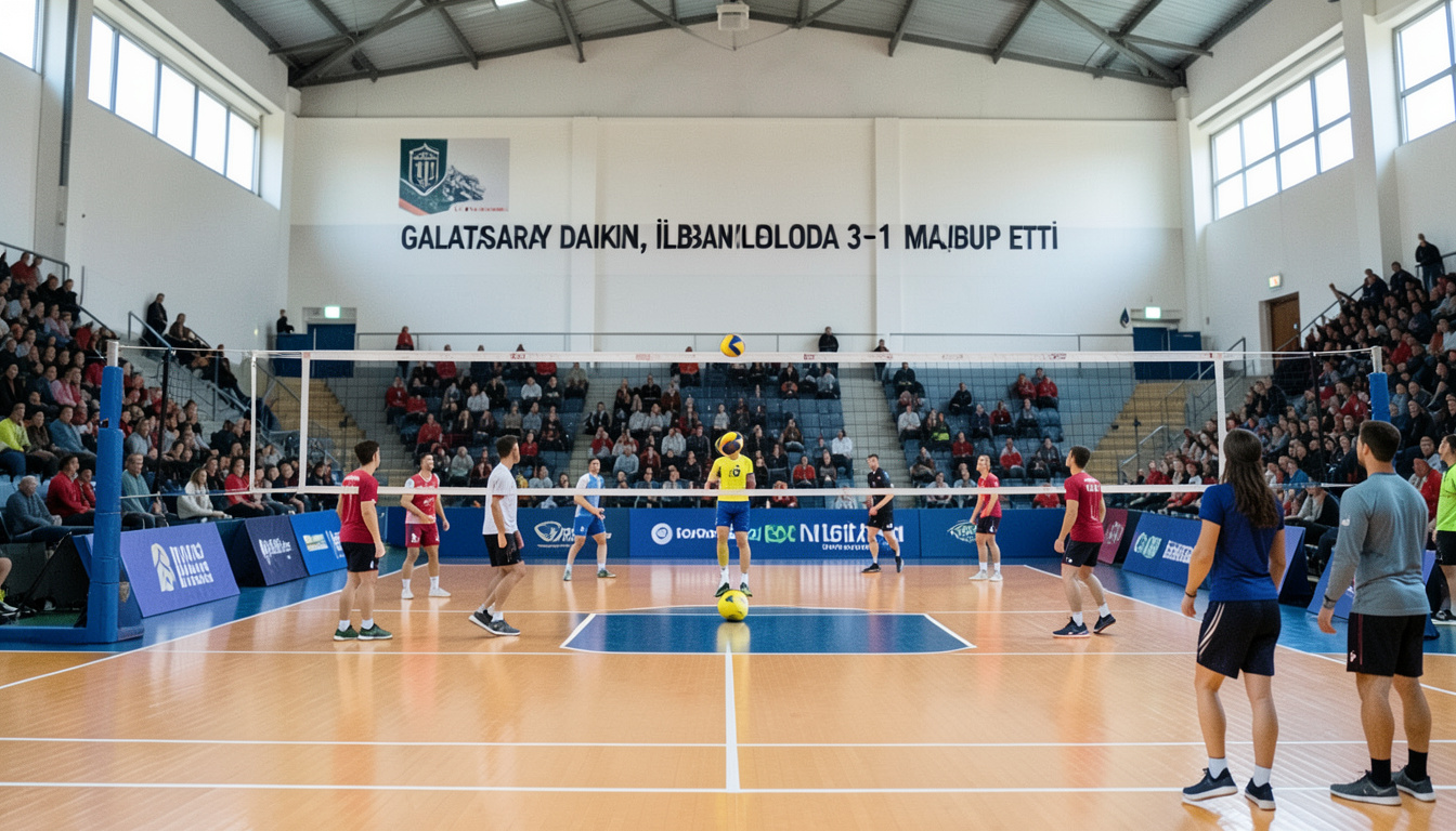 Galatasaray Daikin, İlbank'ı voleybolda 3-1 mağlup etti