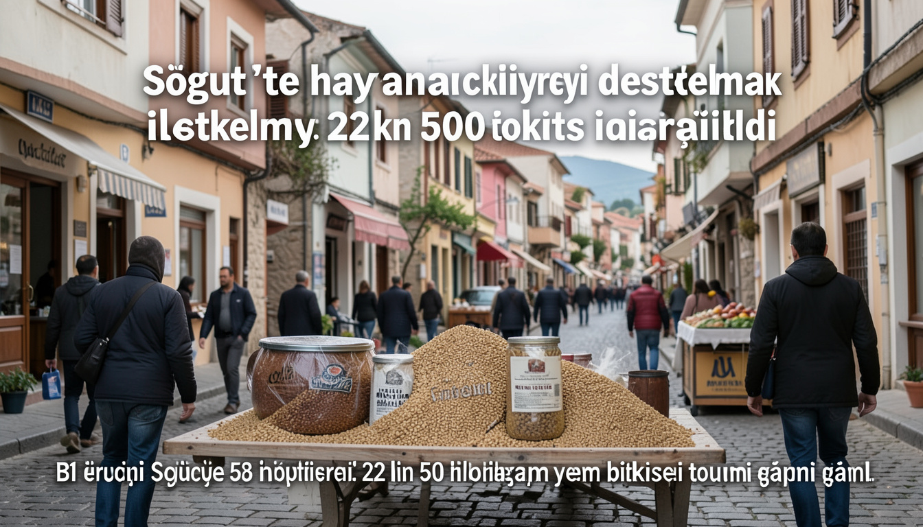 Söğüt'te hayvancılığı desteklemek amacıyla 22 bin 500 kilo tohum dağıtıldı