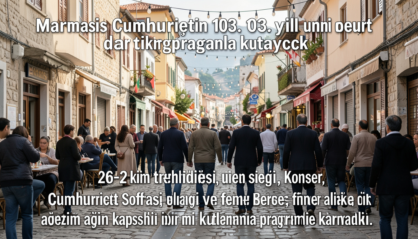 Marmaris Cumhuriyetin 103. yılını dört günlük programla kutlayacak