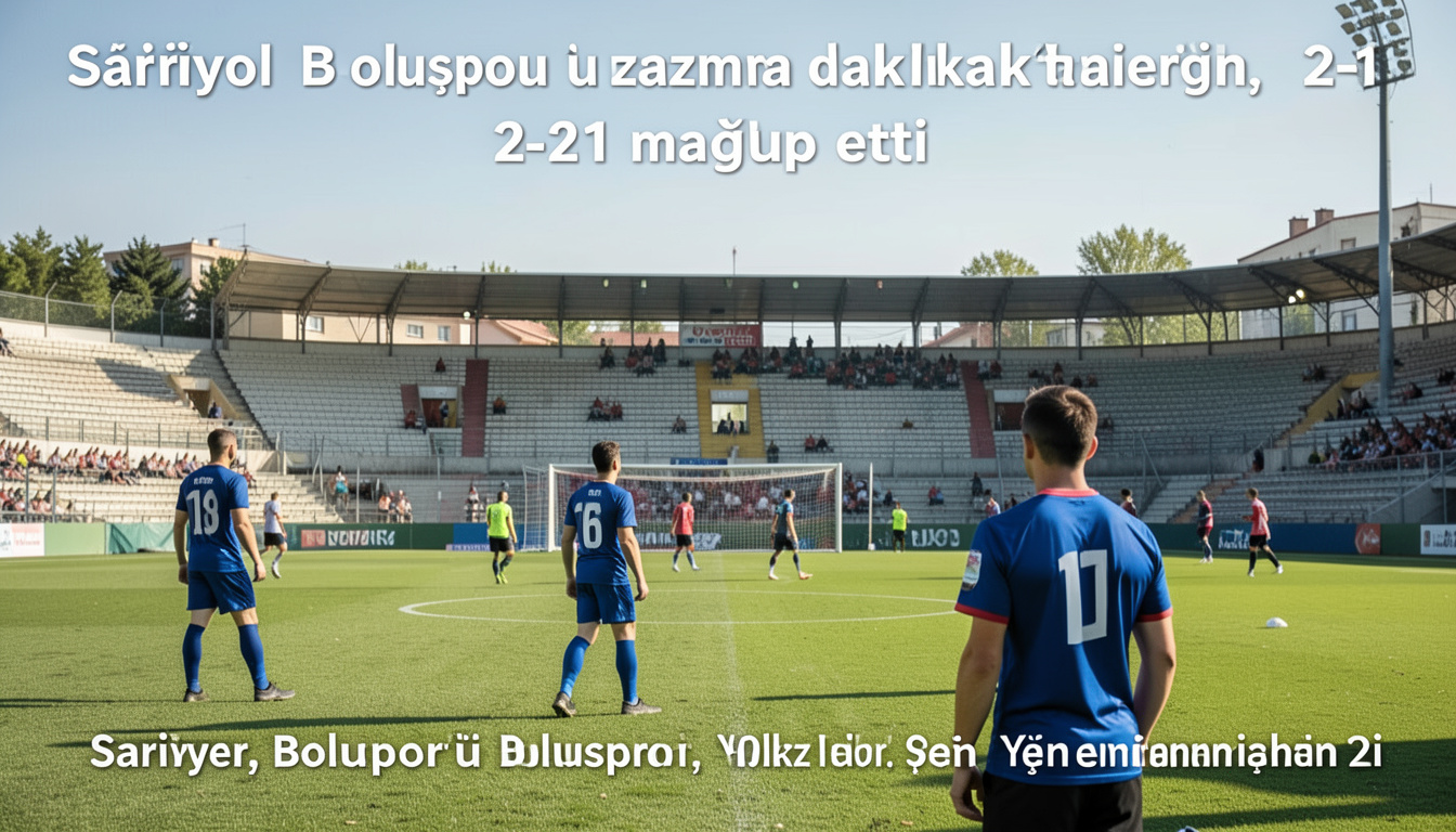 Sarıyer, Boluspor'u uzatma dakikalarında 2-1 mağlup etti