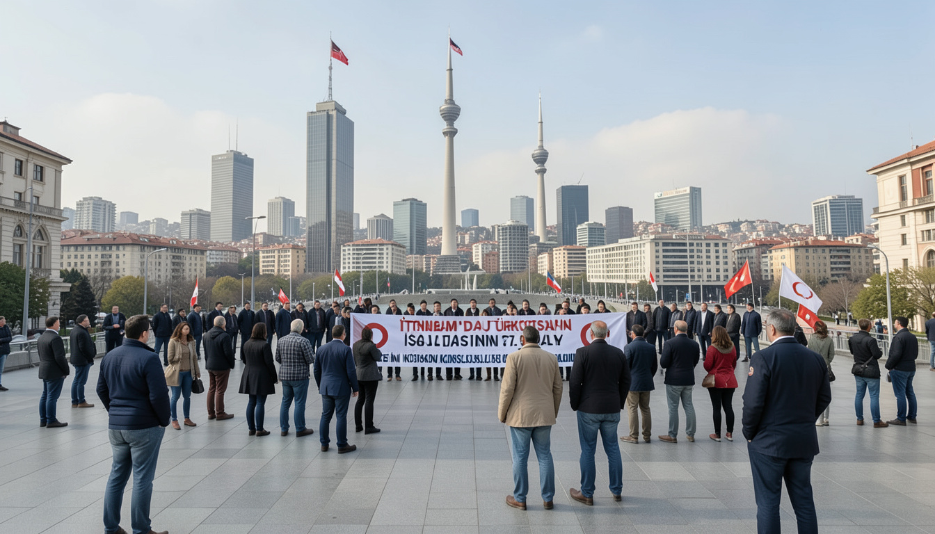 İstanbul'da Doğu Türkistan'ın işgalinin 77. yılı için protesto düzenlendi