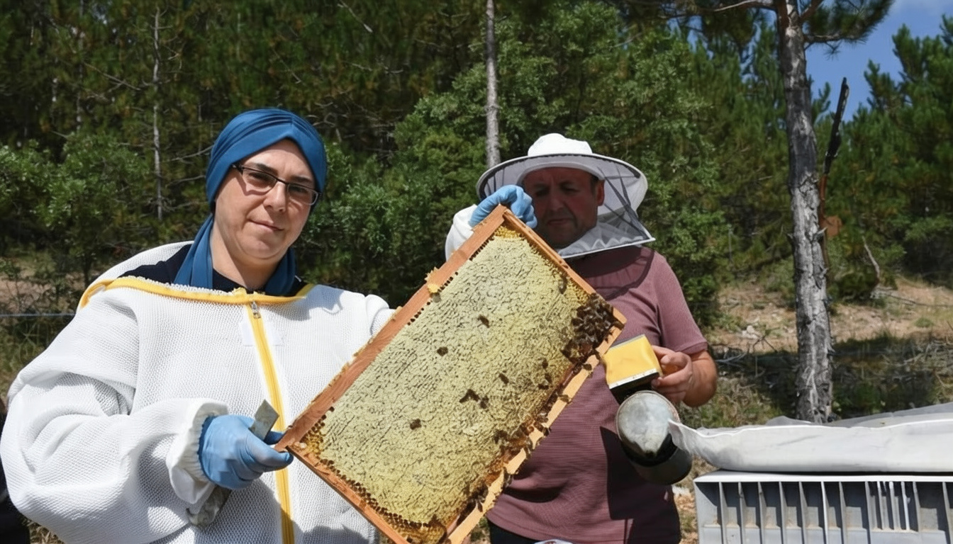 Bilecik'te tek kovanla başladığı arıcılıkta 100 kovana ulaştı