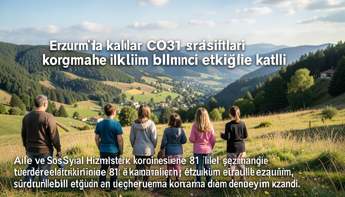 Erzurum'da çocuklar COP31 hazırlıkları kapsamında iklim bilinci etkinliğine katıldı