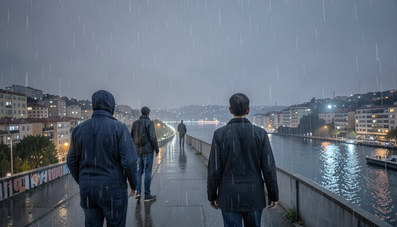 İstanbul Anadolu Yakası'nda gece başlayan yağış sabah saatlerinde sürdü