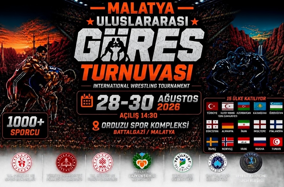 Malatya'da 15 ülkeden 1019 sporcu uluslararası güreş organizasyonunda buluşuyor
