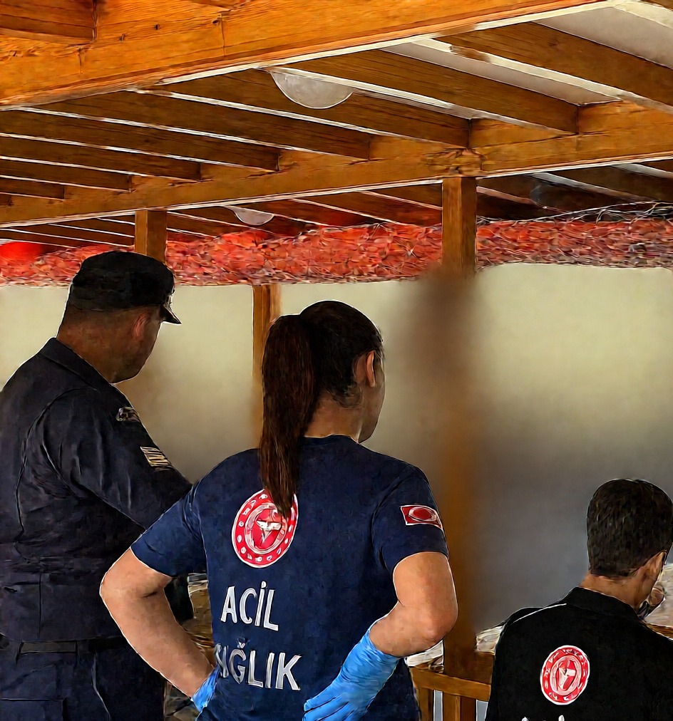 Bodrum açıklarında teknede rahatsızlanan kişi tıbbi tahliye ile karaya çıkarıldı