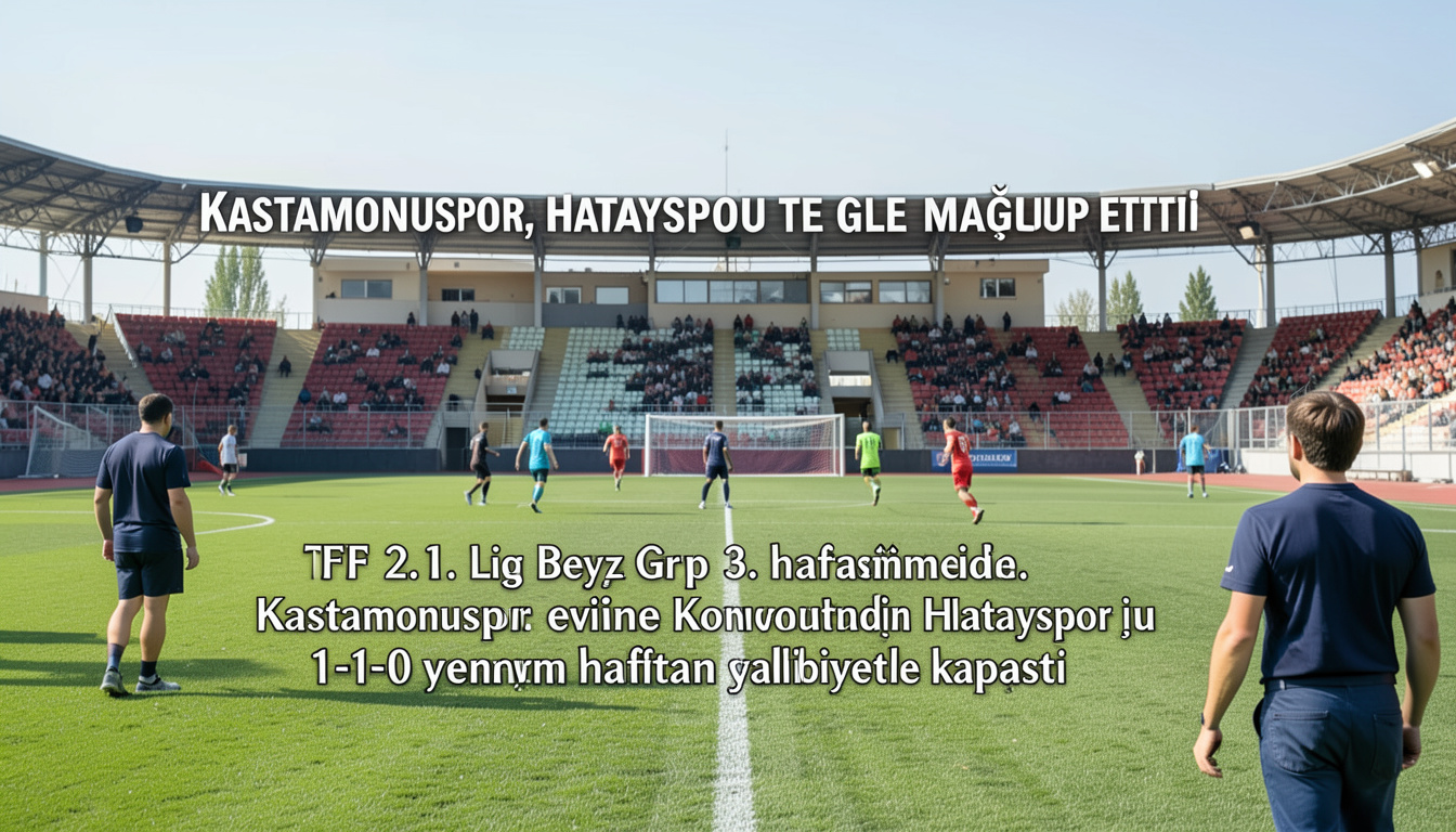 Kastamonuspor, Hatayspor'u tek golle mağlup etti