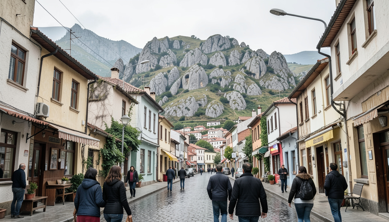 Tokat'taki Dilim Kayalar doğal oluşumuyla turizm potansiyeli taşıyor