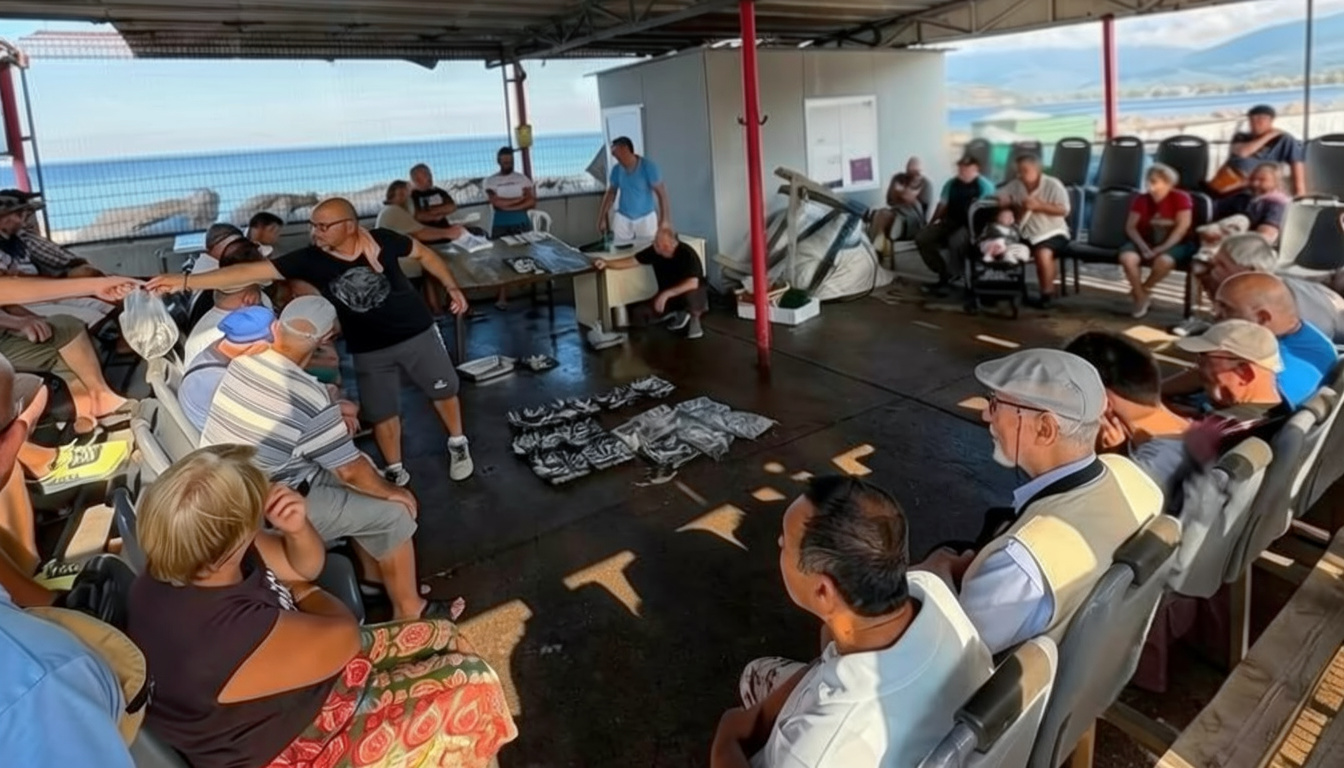 Erdek'te taze balıklar sabah mezatında alıcılarla buluştu