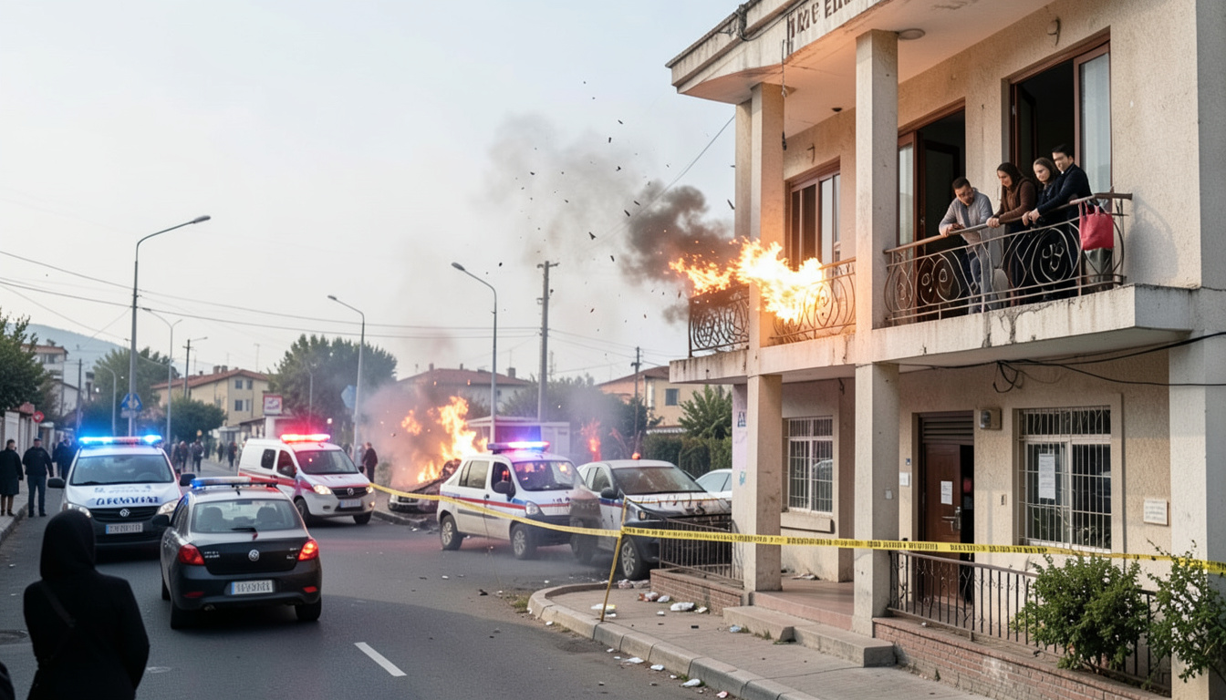 Gaziantep'te havaya ateş açan şahsın mermisi balkondaki kadını yaraladı