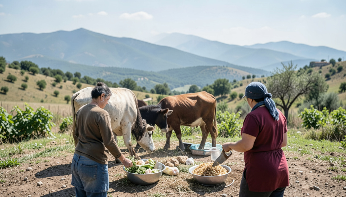 Sındırgı'da gıda atıkları kadın kooperatifi eliyle hayvan mamasına dönüştürülüyor