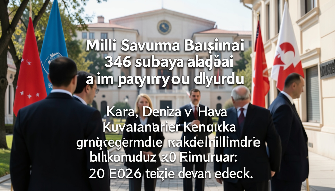 Milli Savunma Bakanlığı 346 subay adayı alımı yapacağını duyurdu