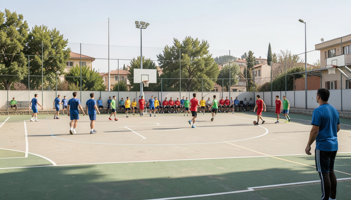 Konya'da 32 takımın katıldığı 3x3 basketbol turnuvası başladı