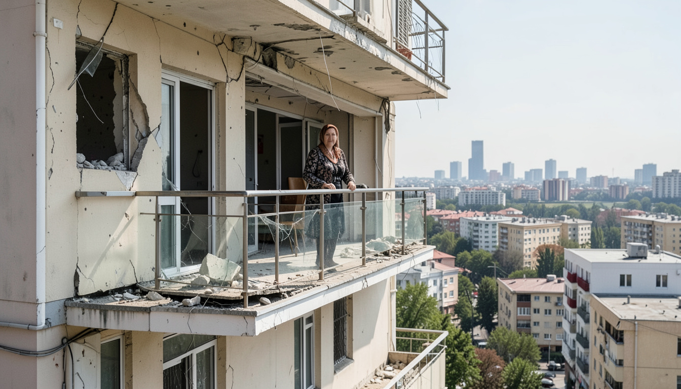 Ukrayna'nın Odesa kentinde saldırı sonrası binalarda hasar oluştu