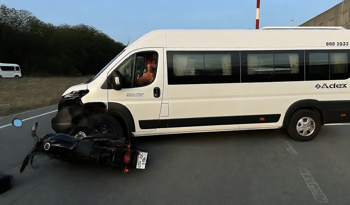 Tekirdağ'da motosiklet ile servis minibüsünün çarpıştığı kazada bir kişi öldü