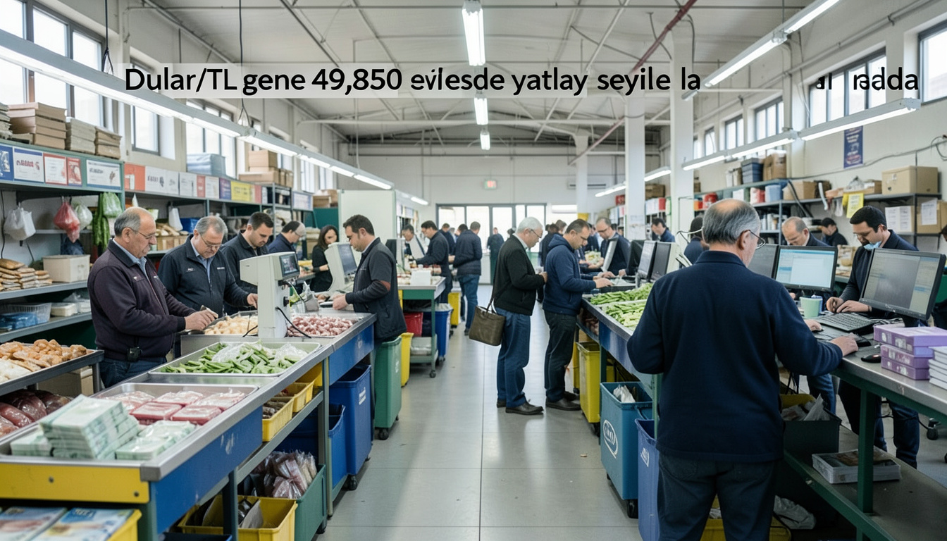 Dolar/TL güne 49,8350 seviyesinde yatay seyirle başladı