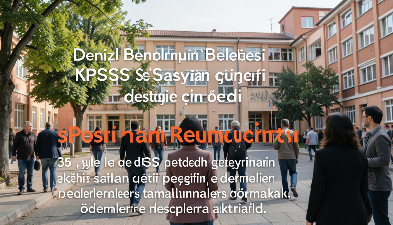 Denizli Büyükşehir Belediyesi KPSS sınav ücreti desteğini ödedi