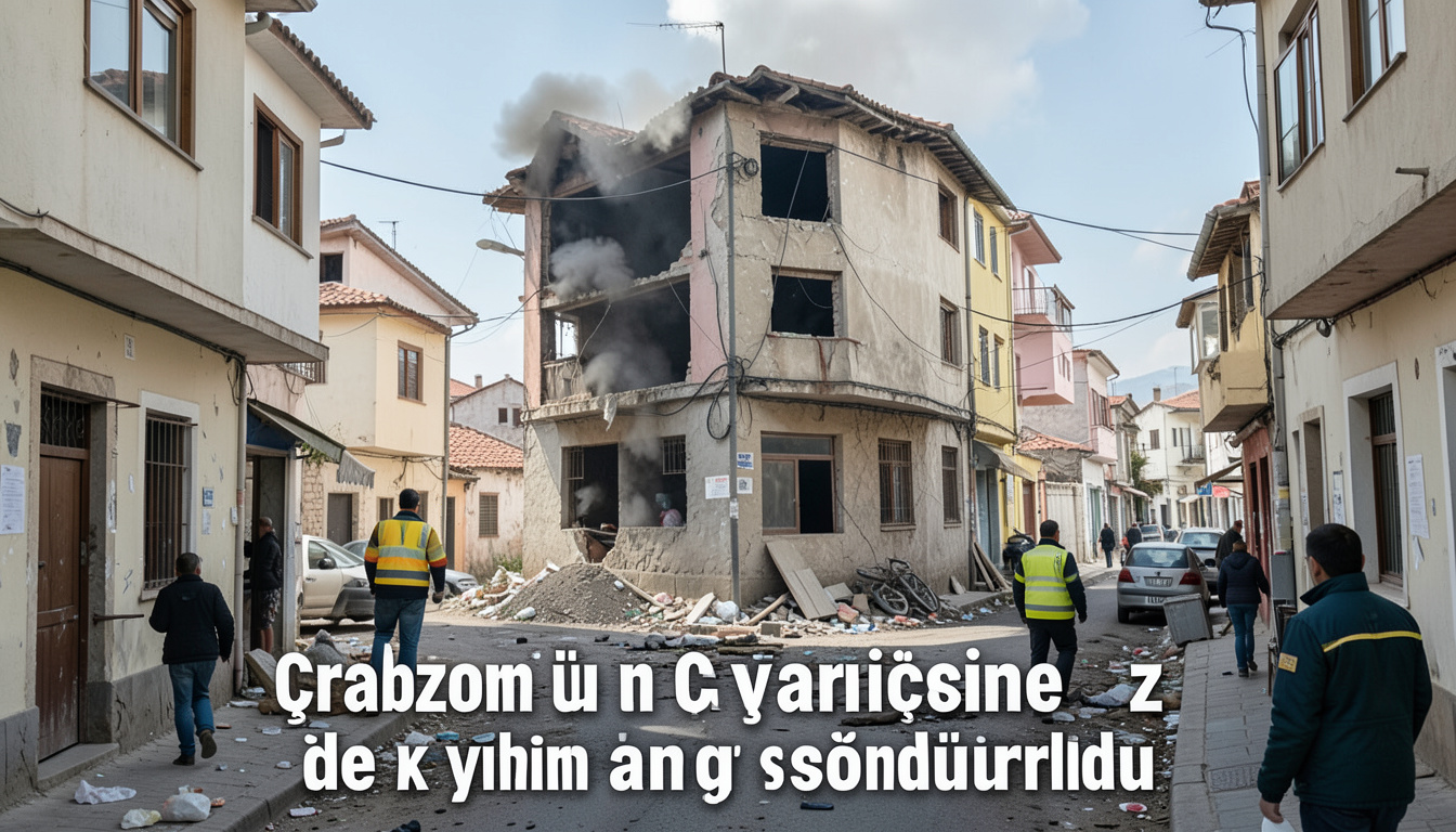 Trabzon'un Çaykara ilçesinde iki katlı evde çıkan yangın söndürüldü