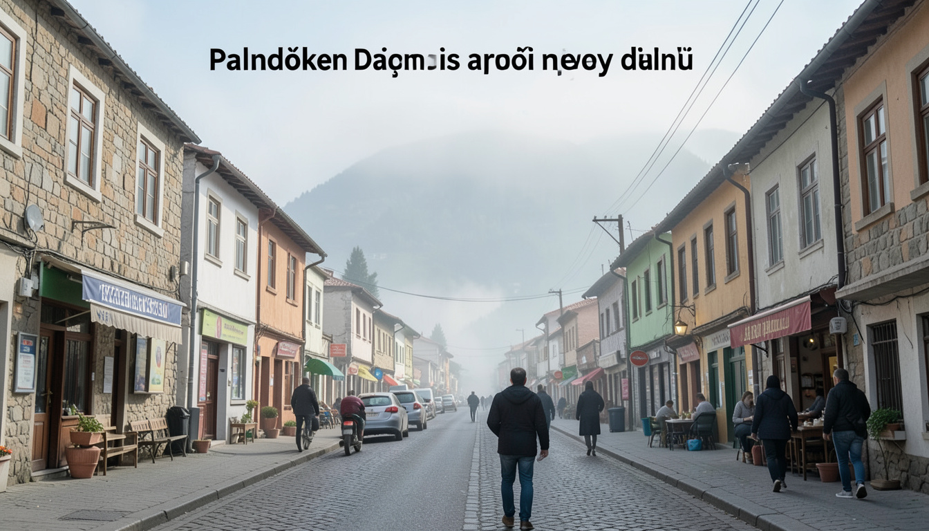 Palandöken Dağı'nda yoğun sis görüş mesafesini 30 metreye düşürdü