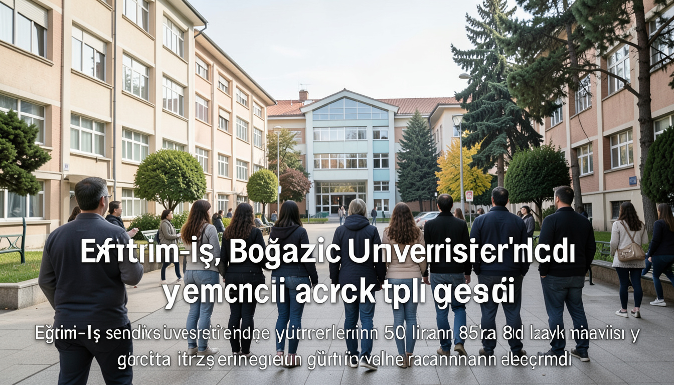 Eğitim-İş, Boğaziçi Üniversitesi'ndeki yemek ücreti artışına tepki gösterdi
